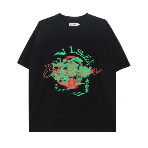 EVISEN T-SHIRT エビセン Tシャツ ENMA BLACK スケートボード スケボー 