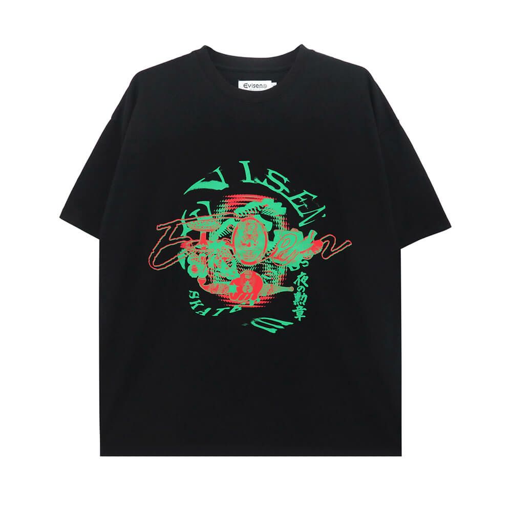 EVISEN T-SHIRT エビセン Tシャツ ENMA BLACK スケートボード スケボー 