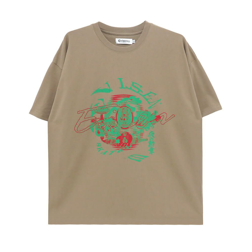 EVISEN T-SHIRT エビセン Tシャツ ENMA KHAKI スケートボード スケボー 