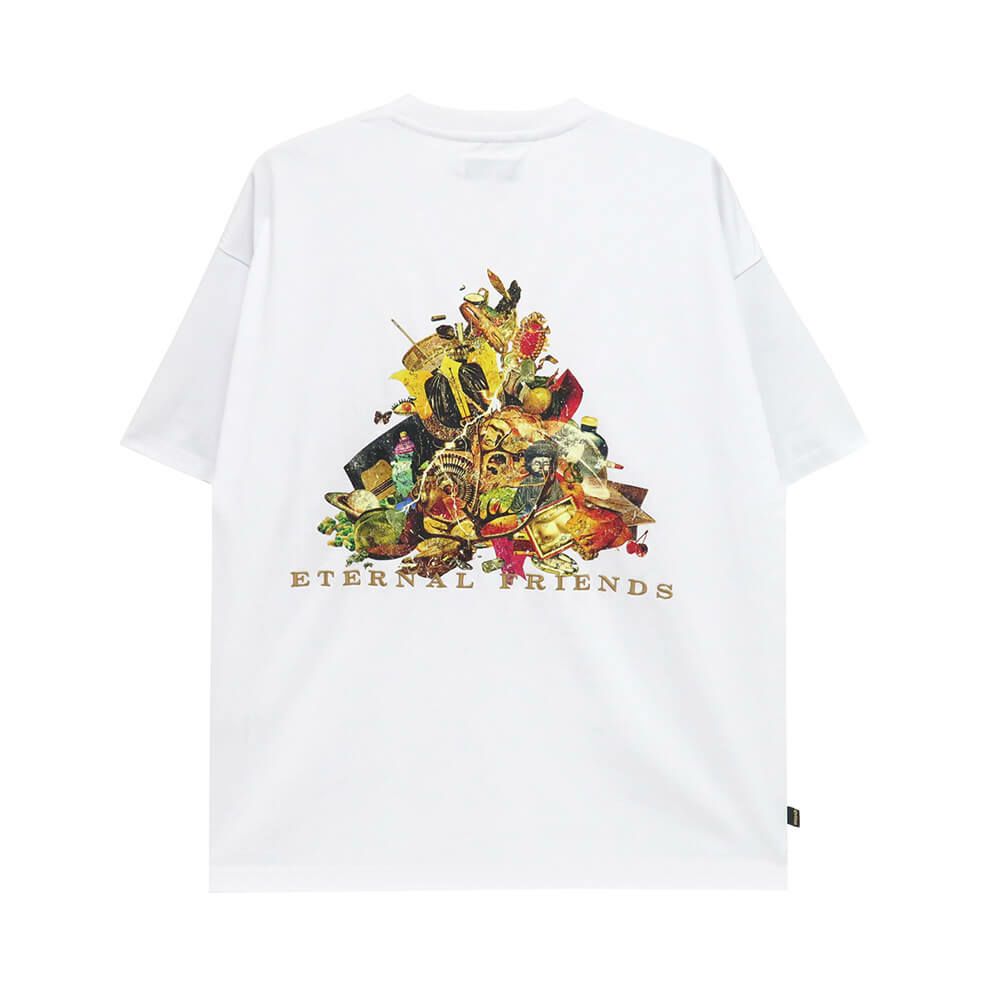 EVISEN T-SHIRT エビセン Tシャツ ETERNAL FRIENDS WHITE スケートボード スケボー 