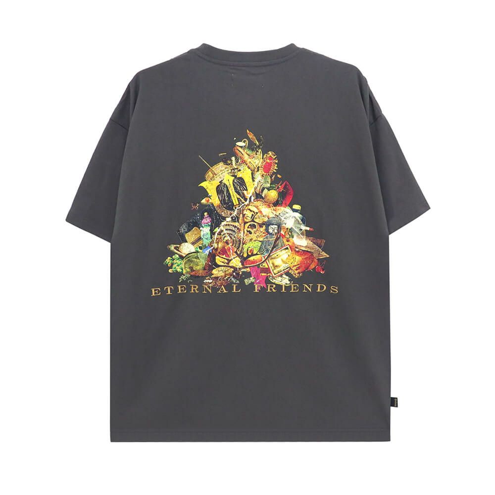 EVISEN T-SHIRT エビセン Tシャツ ETERNAL FRIENDS CHARCOAL スケートボード スケボー 
