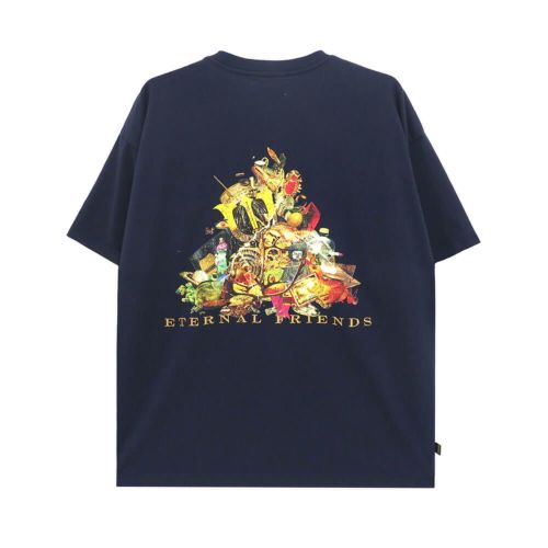 EVISEN T-SHIRT エビセン Tシャツ ETERNAL FRIENDS NAVY スケートボード スケボー 