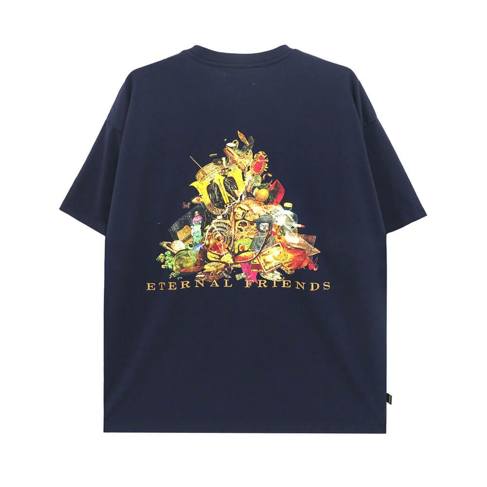 EVISEN T-SHIRT エビセン Tシャツ ETERNAL FRIENDS NAVY スケートボード スケボー 
