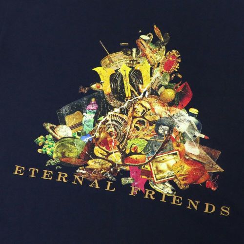 EVISEN T-SHIRT エビセン Tシャツ ETERNAL FRIENDS NAVY スケートボード スケボー 3