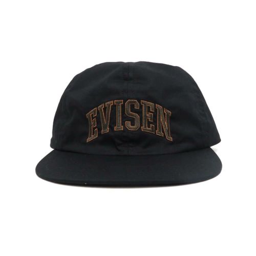 EVISEN CAP エビセン キャップ COLLEGE 6 PANEL BLACK スケートボード スケボー 1