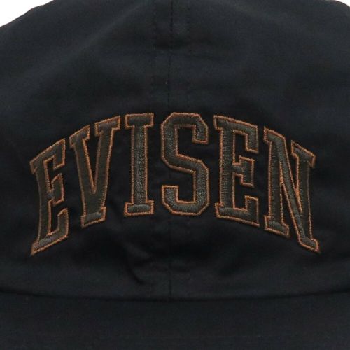 EVISEN CAP エビセン キャップ COLLEGE 6 PANEL BLACK スケートボード スケボー 4