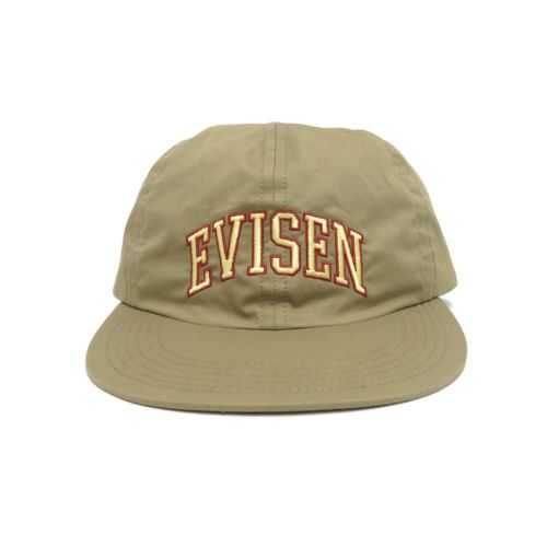 EVISEN CAP エビセン キャップ COLLEGE 6 PANEL BEIGE スケートボード スケボー 1