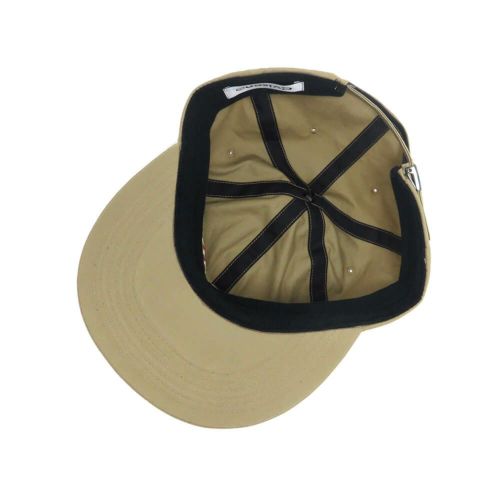 EVISEN CAP エビセン キャップ COLLEGE 6 PANEL BEIGE スケートボード スケボー 3