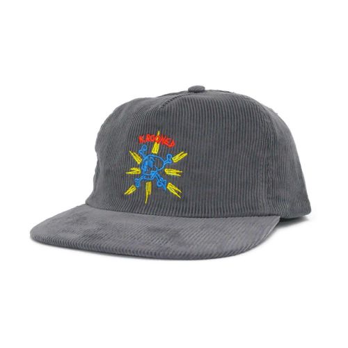 KROOKED CAP クルキッド キャップ STYLE KR SNAPBACK CHARCOAL スケートボード スケボー