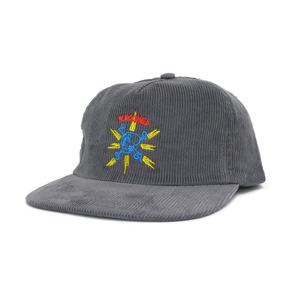KROOKED CAP クルキッド キャップ STYLE KR SNAPBACK CHARCOAL スケートボード スケボー