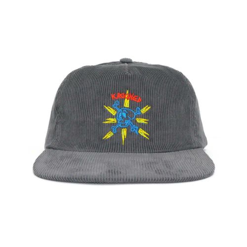 KROOKED CAP クルキッド キャップ STYLE KR SNAPBACK CHARCOAL スケートボード スケボー 1