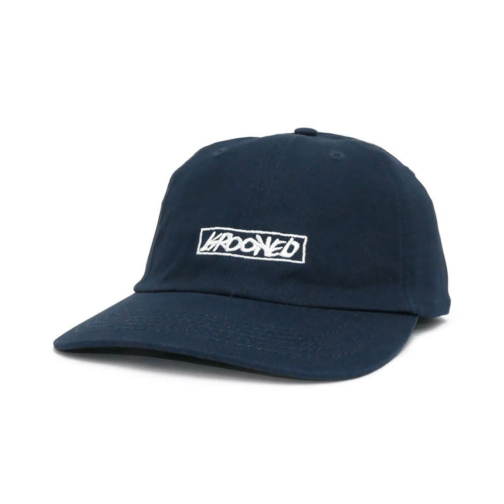 KROOKED CAP クルキッド キャップ MOONSMILE SCRIPT STRAPBACK NAVY/WHITE スケートボード スケボー