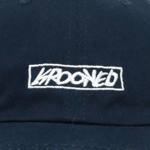 KROOKED CAP クルキッド キャップ MOONSMILE SCRIPT STRAPBACK NAVY/WHITE スケートボード スケボー　4
