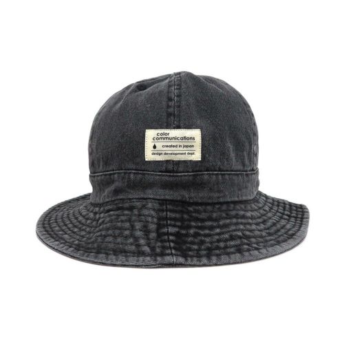 COLOR COMMUNICATIONS HAT カラーコミュニケーションズ ハット COTTON TAG METRO DENIM BLACK DENIM スケートボード スケボー 1