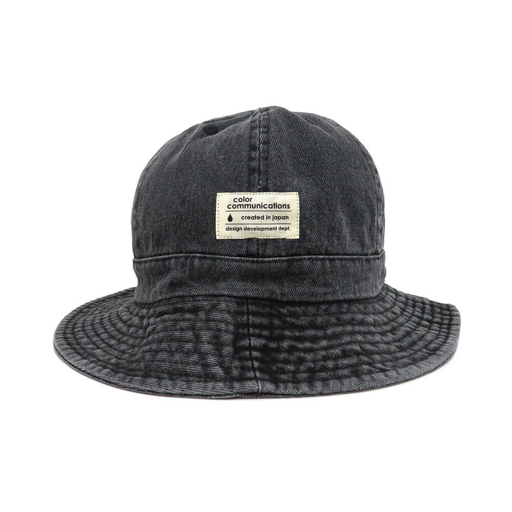 COLOR COMMUNICATIONS HAT カラーコミュニケーションズ ハット COTTON TAG METRO DENIM BLACK DENIM スケートボード スケボー 1