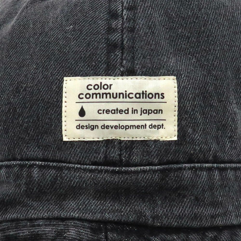 COLOR COMMUNICATIONS HAT カラーコミュニケーションズ ハット COTTON TAG METRO DENIM BLACK DENIM スケートボード スケボー 4