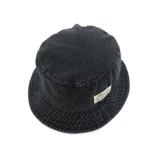 COLOR COMMUNICATIONS HAT カラーコミュニケーションズ ハット COTTON TAG BUCKET DENIM BLACK DENIM スケートボード スケボー 2