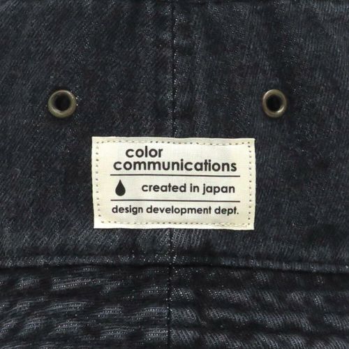 COLOR COMMUNICATIONS HAT カラーコミュニケーションズ ハット COTTON TAG BUCKET DENIM BLACK DENIM スケートボード スケボー 4