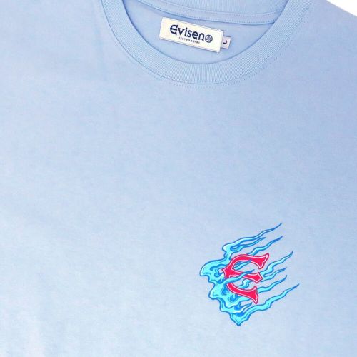 EVISEN T-SHIRT エビセン Tシャツ SEIKAIKA BABY BLUE スケートボード スケボー 2