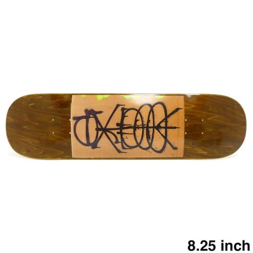 GX1000 DECK ジーエックス1000 デッキ TEAM RAW BROWN STAIN 8.25 スケートボード スケボー