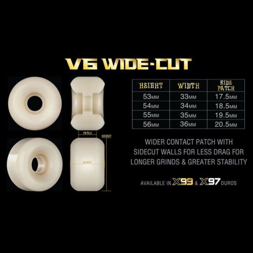 BONES WHEEL ボーンズ ウィール X-FORMULA V6（WIDE-CUT）95A 54mm スケートボード スケボー 1