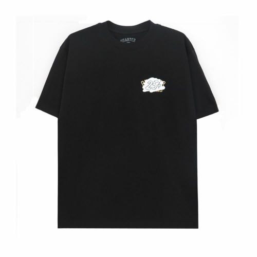 QUARTERSNACKS T-SHIRT クウォータースナックス Tシャツ WHISTLERS SNACKMAN BLACK スケートボード スケボー 1