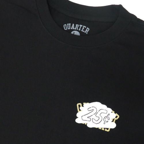 QUARTERSNACKS T-SHIRT クウォータースナックス Tシャツ WHISTLERS SNACKMAN BLACK スケートボード スケボー 2