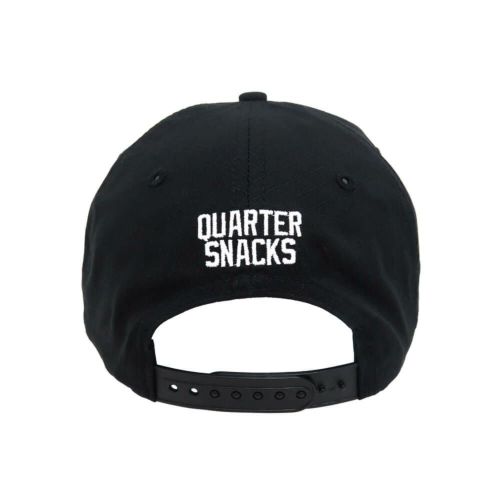 QUARTERSNACKS CAP クウォータースナックス キャップ TRACK CLUB RIPSTOP SNAPBACK BLACK スケートボード スケボー 3