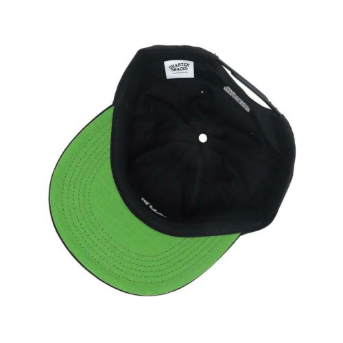 QUARTERSNACKS CAP クウォータースナックス キャップ TRACK CLUB RIPSTOP SNAPBACK BLACK スケートボード スケボー 4