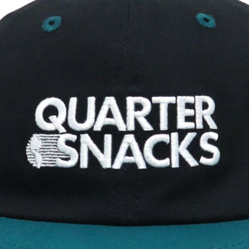 QUARTERSNACKS CAP クウォータースナックス キャップ JOURNALIST SNAPBACK BLACK/GREEN スケートボード スケボー 4