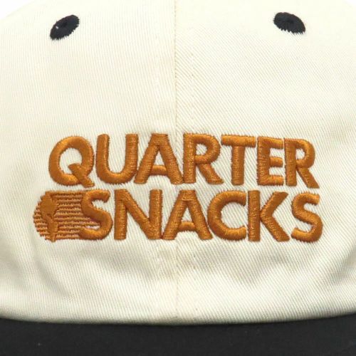 QUARTERSNACKS CAP クウォータースナックス キャップ JOURNALIST SNAPBACK CREAM/BLACK スケートボード スケボー 4