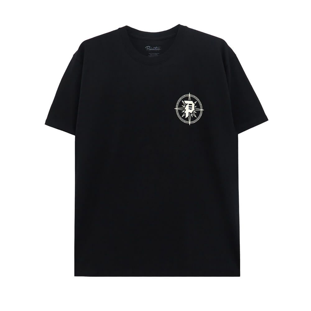 PRIMITIVE T-SHIRT プリミティブ Tシャツ EXPLORE BLACK スケートボード スケボー 1