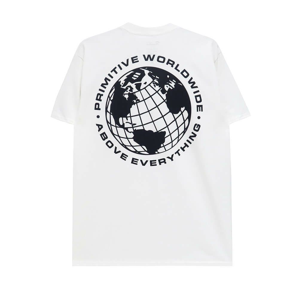 PRIMITIVE T-SHIRT プリミティブ Tシャツ EXPLORE WHITE スケートボード スケボー 