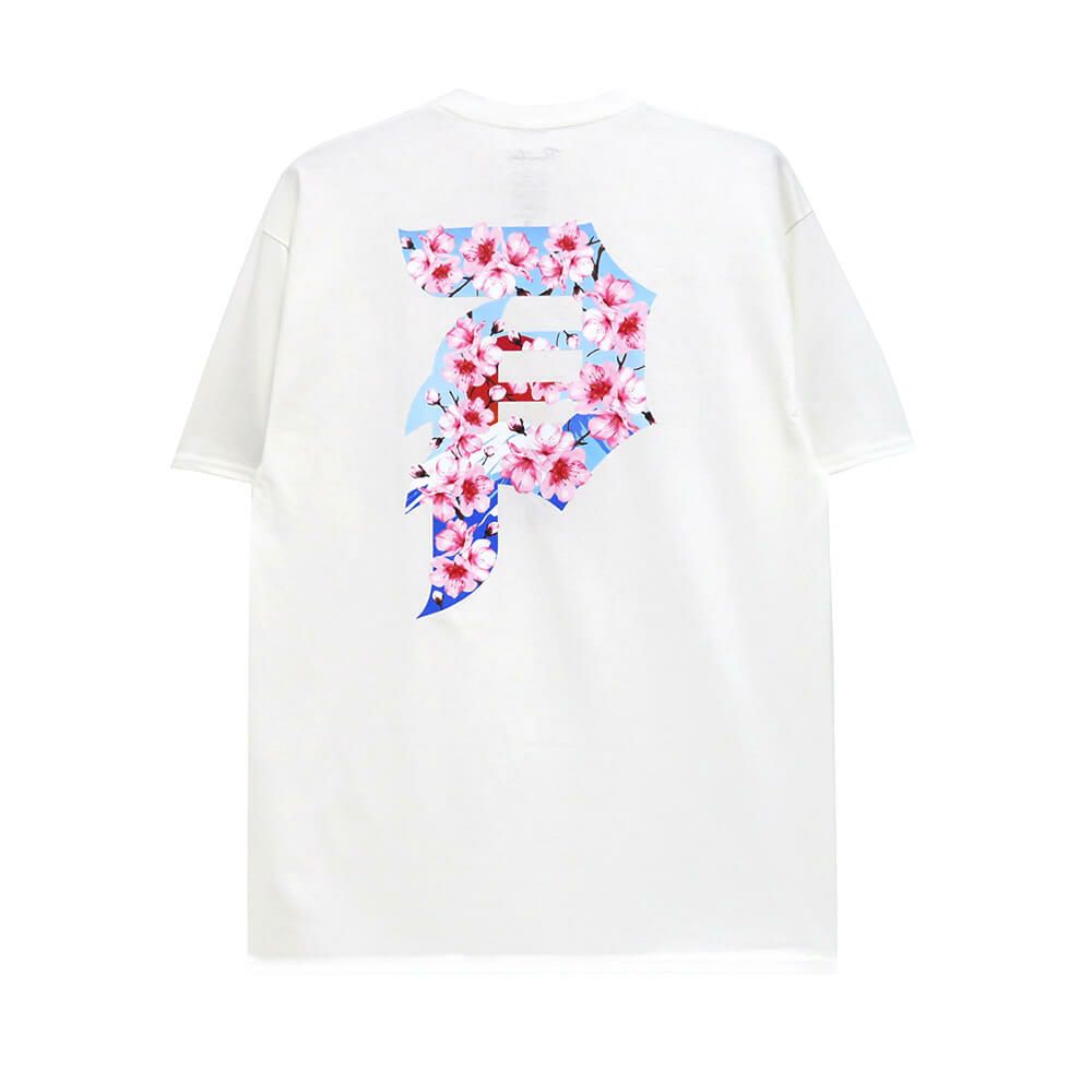 PRIMITIVE T-SHIRT プリミティブ Tシャツ RISING DIRTY P WHITE スケートボード スケボー 