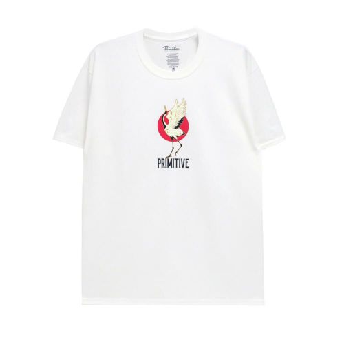 PRIMITIVE T-SHIRT プリミティブ Tシャツ RISING DIRTY P WHITE スケートボード スケボー 1