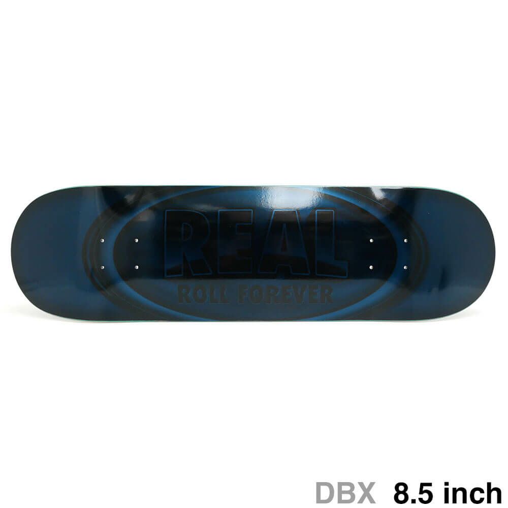 REAL DECK リアル デッキ TEAM DBX OVAL BLUE FOIL 8.5 スケートボード スケボー