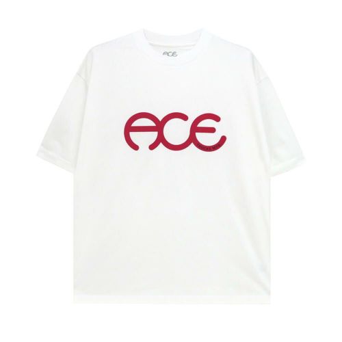 ACE T-SHIRT エース Tシャツ RINGS WHITE スケートボード スケボー 