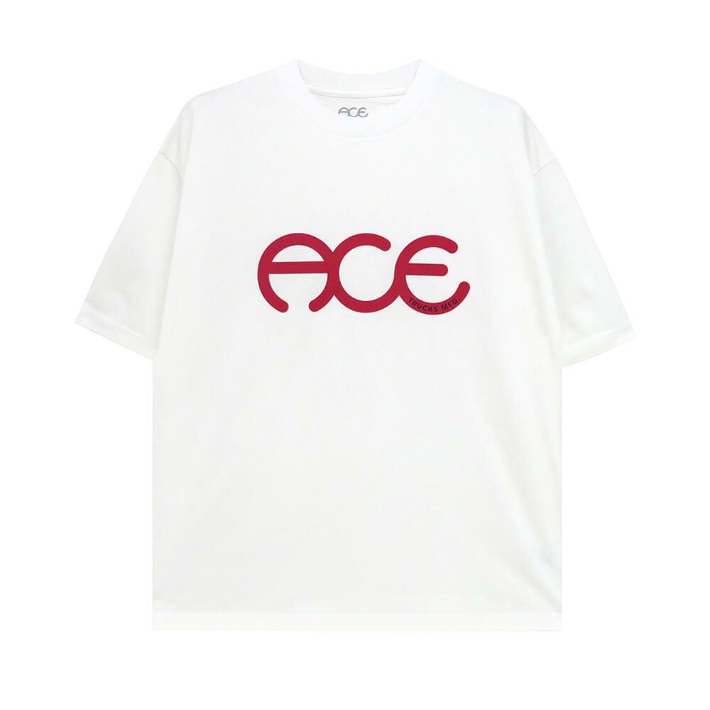 ACE T-SHIRT エース Tシャツ RINGS WHITE スケートボード スケボー 