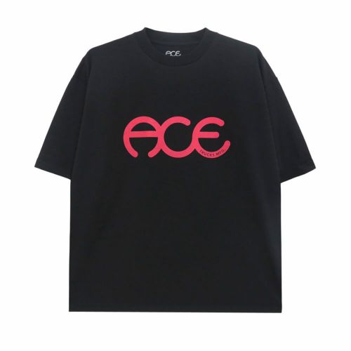 ACE T-SHIRT エース Tシャツ RINGS BLACK スケートボード スケボー 