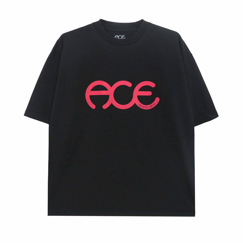 ACE T-SHIRT エース Tシャツ RINGS BLACK スケートボード スケボー 