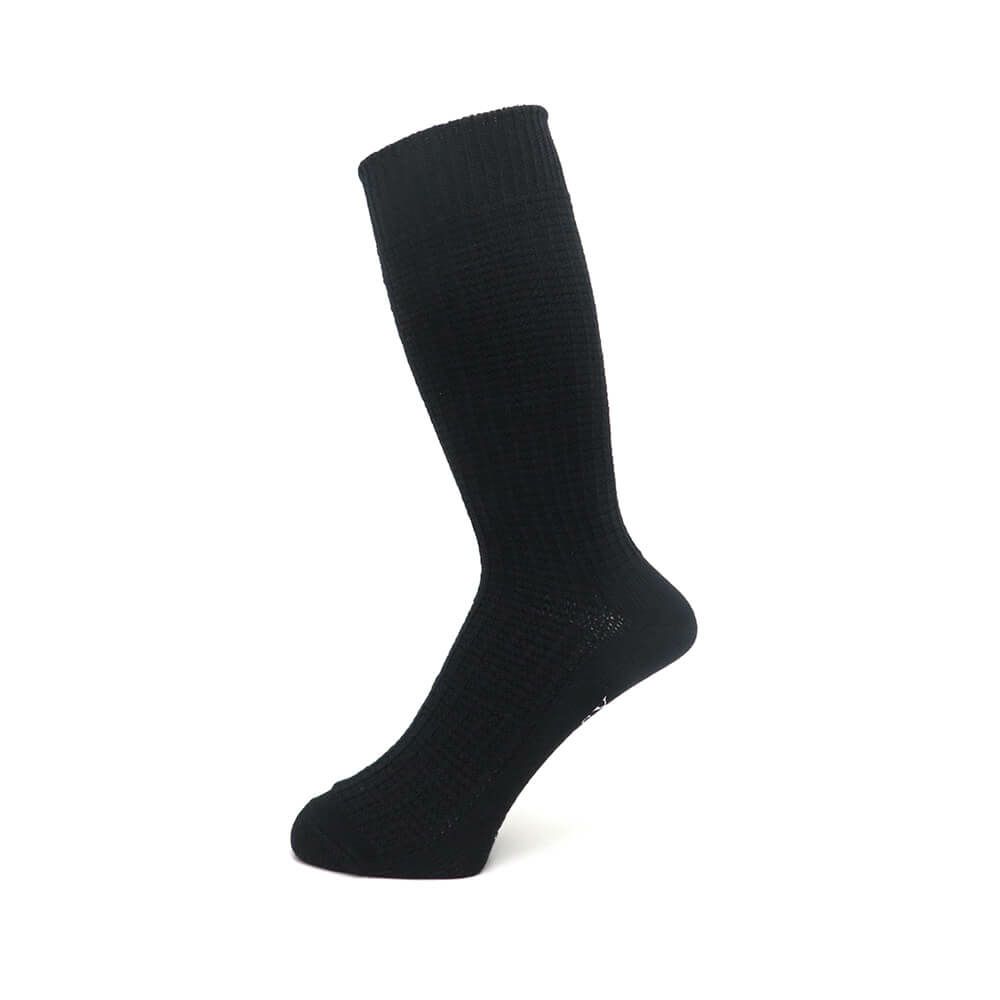 TIGHTBOOTH（TBPR）SOCKS タイトブース ソックス 靴下 WAFFLE BLACK スケートボード スケボー 1