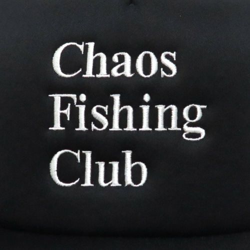 CHAOS FISHING CLUB MESHCAP カオスフィッシングクラブ メッシュキャップ LOGO MESH CAP BLACK スケートボード スケボー 4