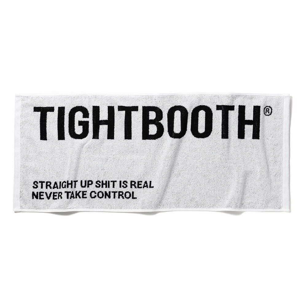 TIGHTBOOTH（TBPR）TOWEL タイトブース タオル LABEL LOGO FACE TOWEL WHITE スケートボード スケボー　1