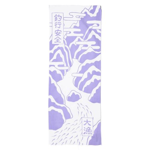 CHAOS FISHING CLUB TENUGUI カオスフィッシングクラブ 手ぬぐい TAIRYO TENUGUI LIGHT PURPLE スケートボード スケボー 1