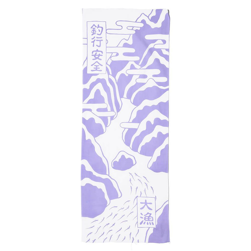 CHAOS FISHING CLUB TENUGUI カオスフィッシングクラブ 手ぬぐい TAIRYO TENUGUI LIGHT PURPLE スケートボード スケボー 1