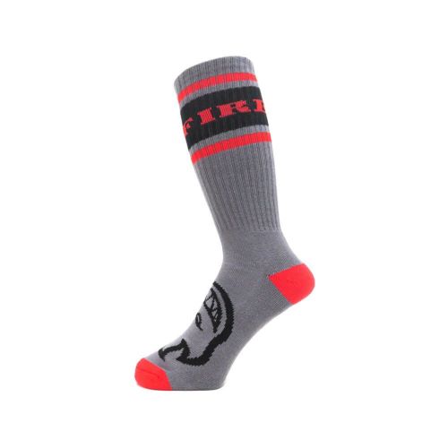 SPITFIRE SOCKS スピットファイヤー ソックス 靴下 CLASSIC 87 BIGHEAD CHARCOAL/RED/BLACK スケートボード スケボー 1