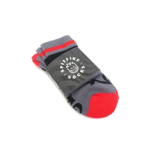 SPITFIRE SOCKS スピットファイヤー ソックス 靴下 CLASSIC 87 BIGHEAD CHARCOAL/RED/BLACK スケートボード スケボー 8