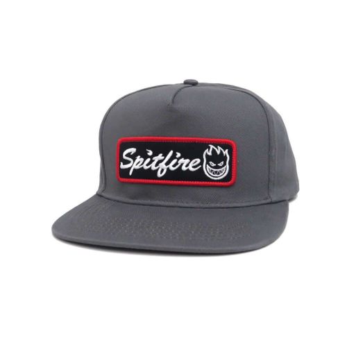 SPITFIRE CAP スピットファイヤー キャップ COURIER PATCH SNAPBACK CHARCOAL/BLACK スケートボード スケボー 