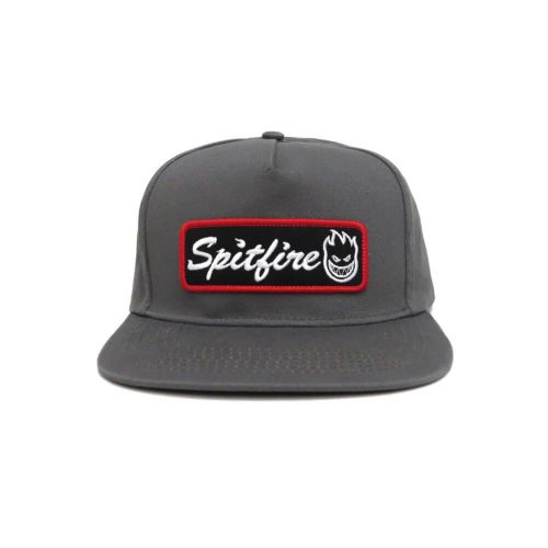 SPITFIRE CAP スピットファイヤー キャップ COURIER PATCH SNAPBACK CHARCOAL/BLACK スケートボード スケボー 1
