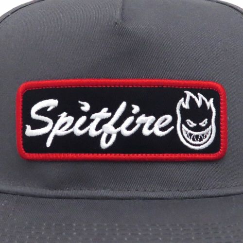 SPITFIRE CAP スピットファイヤー キャップ COURIER PATCH SNAPBACK CHARCOAL/BLACK スケートボード スケボー 4